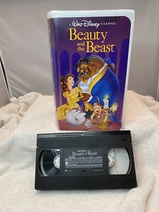 Beauty And The Beast VHS Tape 1992 Walt Disney's Black Diamond Classic-1325 RARE - Foto 1 di 7