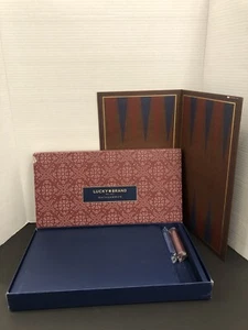 🍀 LUCKY JEANS BRAND Backgammon Board & game Pieces Wrapped - NEW OPEN - RARE - Picture 1 of 6