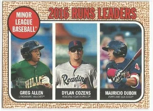 Allen, Cozens and Dubon 2017 Topps Heritage Minors 2016 Runs Leaders - Imagen 1 de 2