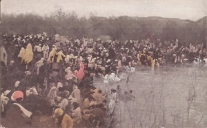 Jordon River, PALESTINE - Russian Pilgrims - Picture 1 of 2