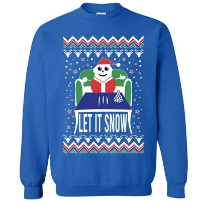 Let it snow Feo Navidad Suéter Divertido Línea Coca Santa Walmart Meme Sudadera Foto 1 de 4