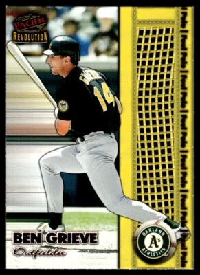 1998 Pacific Revolution Foul Pole Ben Grieve Oakland Athletics #25 - Image 1 of 2