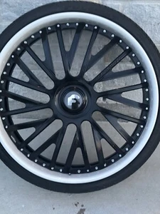 30" rims FORGIATO 6x139.7 ESCALADE TRX Tahoe Suburban Yukon RAM white black - Picture 1 of 9