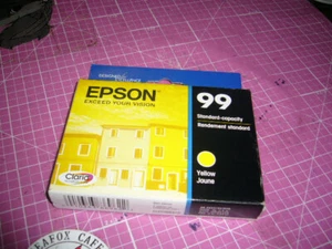 Genuine Epson Yellow Ink Cartridge 99, Exp 6-22 Sealed - Picture 1 of 2