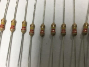 100 Pcs CF1/4-220K-5% - Resistor, Carbon Film, 220K Ohm, 250V, 5±% - Picture 1 of 1