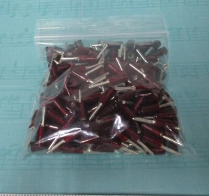 FASTENAL Connettore terminale perno crimpatura filo rosso isolato nylon 22-18AWG 200-PK - Foto 1 di 4