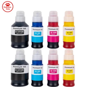 8 Ink Bottle GI-50 For Canon Pixma G5050 G6050 G7050 - Picture 1 of 5