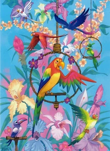 2024 Disney WonderGround Bill Robinson FLOWERS AND BIRDS 5"x7” Postcard - Picture 1 of 1