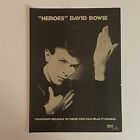 Z David Bowie Heroes Original 1977 8"x11" type affiche annonce, annonce promotionnelle