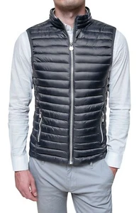 HERREN DAUNENJACKE CASUAL ÄRMELLOS WESTE ANTHRAZIT SLIM FIT von S bis 5XL 6XL - Bild 1 von 3