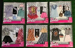 New Lot of 6 Barbie Clothes & accessories fashionista fashion gift set RARE - Picture 1 of 7