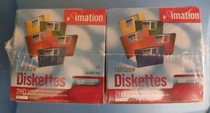 50 New Sealed Rainbow Diskettes 3 1/2 inch Floppy Discs Imation - Afbeelding 1 van 5