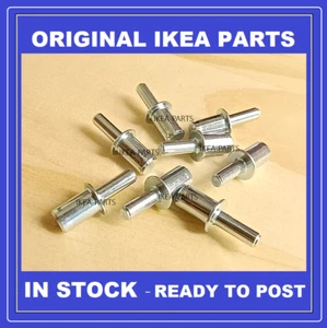 IKEA LIATORP SHELF SUPPORTS PINS 114258 NEW OFFICIAL PARTS X8 - Picture 1 of 2