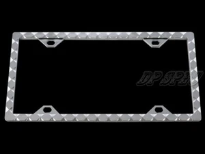 3D DUAL GROOVE DIE CAST ZINC CHROME FINISH LICENSE PLATE FRAME CAR TRUCK SUV - Picture 1 of 1