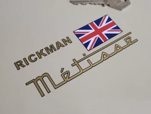 Par de pegatinas de motocicleta Rickman Metisse de 4,5" 110 mm tanque clásico Union Jack - Imagen 1 de 1