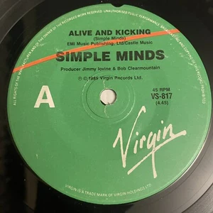 Simple Minds Alive And Kicking Vinyl Record 7” 45 RPM VS-817 Virgin Records 1985 - Picture 1 of 24