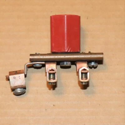 One Isolated Ground Bar Copper 1" x 2-12 with 3 Small Mechanical Lugs - Image 1 of 2