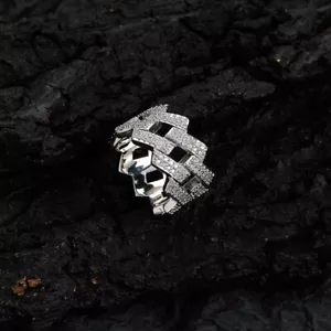 Hip Hop   Gold Plated Iced Out  5A  Cubic Zirconia  Ring  7-11 - Picture 1 of 12