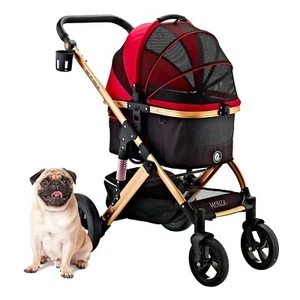 ENZO Monza Luxury 3-in-1 Dog Stroller+Pet Carrier+Pet Car Seat for S,M Pets 45LB - Picture 1 of 8