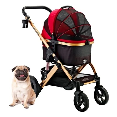 ENZO Monza Luxury 3-in-1 Dog Stroller+Pet Carrier+Pet Car Seat for S,M Pets 45LB - Image 1 of 4