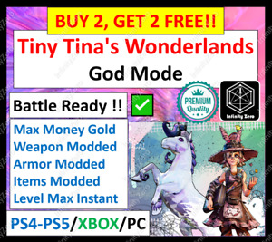 Tiny Tina's Wonderlands ✨Modded✨ Weapon / Armor / Level / Item ✨Money✨PS XBOX PC