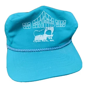 OTTO OLD SETTLERS DAY MN 1994 Vintage Baseball Cap Mütze Blau LEDERRIEMEN - Bild 1 von 6
