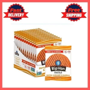 Rip Van WAFELS Dutch Caramel & Vanilla Stroopwafels Non GMO, Keto Friendly, 12Ct - Bild 1 von 8