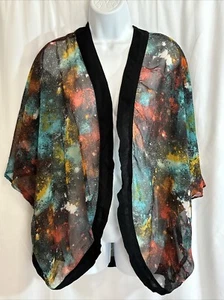 Angie Women's Colorful Printed Kimono Size XS NWT - Picture 1 of 8