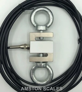 1500 LB S-TYPE LOAD CELL MIXING RIGGING TESTING PULLING SCALE STAINLESS STEEL - Picture 1 of 5