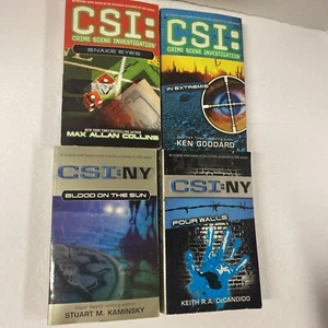 Lot of 4 CSI Crime Scene Investigation Paperback Novels Books Max TV Show Tie In - Imagen 1 de 14