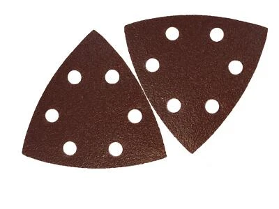 Triángulos de lijado Delta │50 unidades │ 6 agujeros │ 93 x 93 x 93 mm │ Grano 240│ para De... Foto 1 de 2