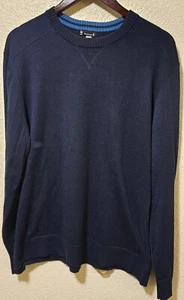 Men's Sweater Smartwool Crew Neck Navy Blue Size XL - Picture 1 of 5