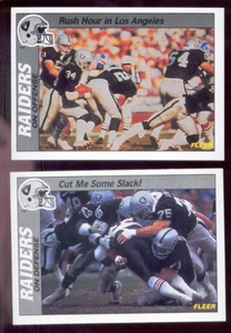 Juego Fleer Action Oakland Raiders 1988 Bo Jackson Howie Long - Imagen 1 de 1