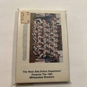 1983 Brewers Police Set West Allis PD Yount Molitor