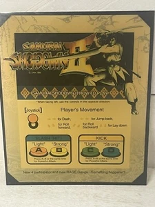 Vintage Samurai Showdown II SNK Arcade Title Card Fast Shipping - Picture 1 of 5