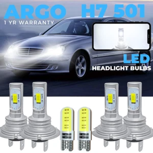 Fits Mercedes C-Class W203 Led Xenon White Headlight Side Light Bulbs 2000-2007 - Picture 1 of 17