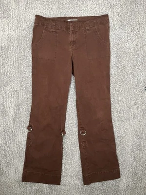 2000s Crazy Horse Liz Claiborne Low Rise & Silver Dtls Pants Deep Brown Size S-M - Image 1 of 4