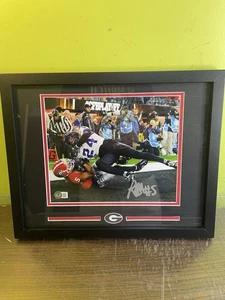 ADONAI AD MITCHELL Georgia Bulldogs 8x10 Signed FRAMED MATTED NATIONAL CHAMPS - Picture 1 of 2