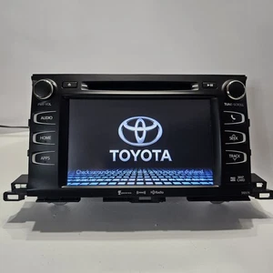 14-19 TOYOTA Highlander GPS NAVIGATION RADIO Touchscreen Entune 86100-0E291 OEM - Picture 1 of 22