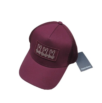 Psycho Bunny Men's Crimson Red Tacoma Trucker Cap - Image 1 of 3