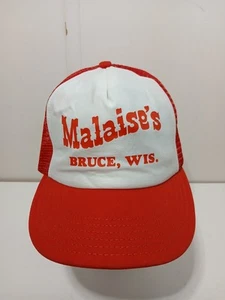 Vintage Malaise's Bruce Wisconsin Snapback Cap Mütze Made In USA - Bild 1 von 7
