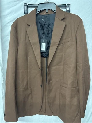 NEW Rag & Bone Shift Twill Soil Wool Blend Blazer Jacket Sz 38 NWT $695 - Image 1 of 4