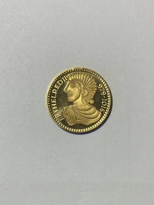Aethelred II - 1987, Danbury Mint, 22ct Gold Plate 0.925 Silver Medal (free P&P) - Picture 1 of 2