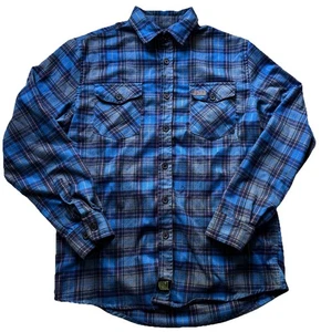 Brewery Flannel Shirt Sz M Bent Paddle Brewing Co Beer Plaid Workwear Duluth MN - Picture 1 of 7