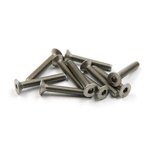 MTTR Racing Titanium GR2 3x20mm Flat Head Hex Socket Screws 10 pcs #TFH050320 - Picture 1 of 2