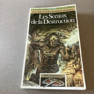 Livre Dont Vous êtes le Héros LDVELH Les Sceaux de la Destruction Folio Junior - Picture 1 of 6