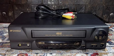 Grabadora de casete digital Sansui 4 cabezales VCR HQ VHS VCR4510C seguimiento automático PROBADA Foto 1 de 4