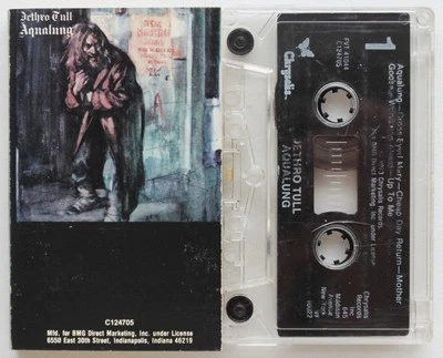 JETHRO TULL - AQUALUNG (CHRYSALIS FVT41044) 1990s USA CASSETTE TAPE REISSUE VG - Image 1 of 3