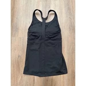 Athleta Black Workout Tank Top Y Racerback Built In Bra Size Small Athletic - Picture 1 of 6