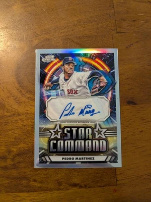 2024 Topps Chrome Cosmic #SCA-PM Pedro Martinez Star Command Autographs - Image 1 of 2